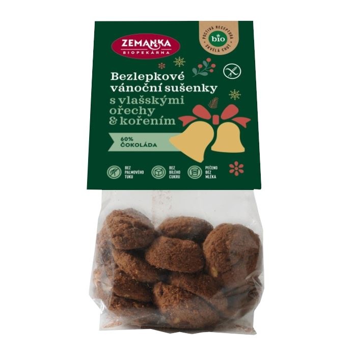 BIO BEZLEPKOVÉ vánoční sušenky 100 g Biopekárna Zemanka